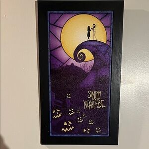 Disney Black and Purple Halloween Wall Art